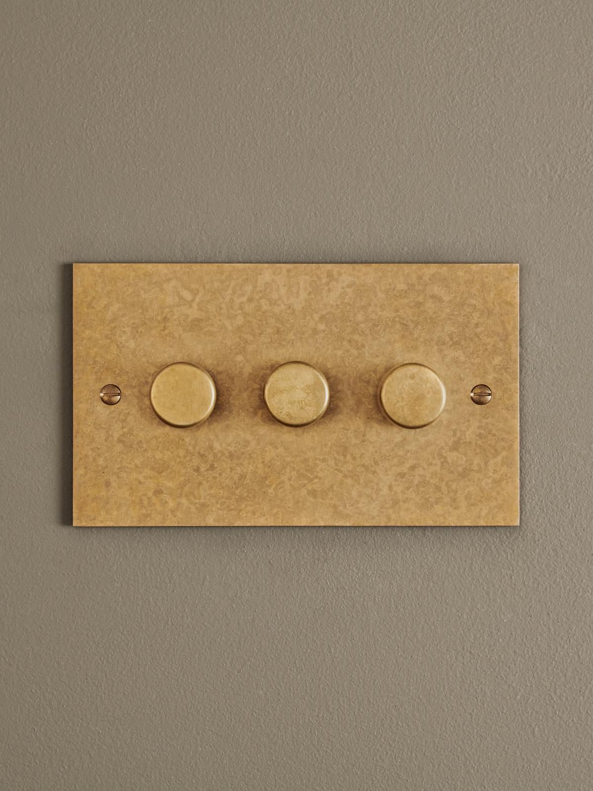 Aged Brass Classic Dimmer Switches Devol Kitchens